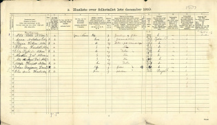 Bilde av et oppslag i folketellingen 1910