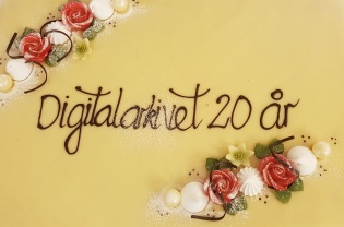 Kake i anledning digitalarkivet 20 års dag